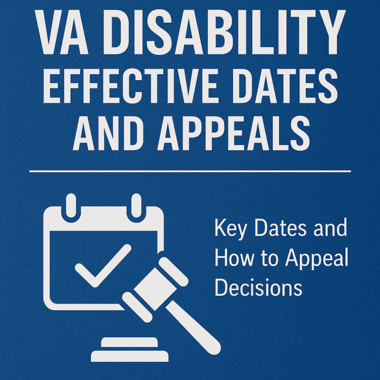 VA Disability Effective Dates and Appeals: Key Dates and How to Appeal